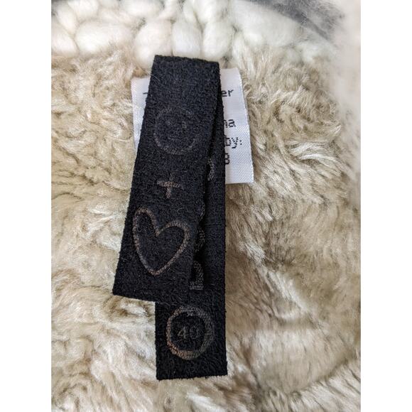 Desigual Jacket Wool Chunky Knit Faux Fur Art to Wear Boho Fall Winter Size 8 - Picture 14 of 16